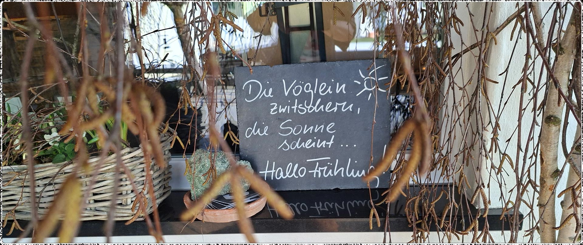 Frühlingsbild vom Restaurant Cortina